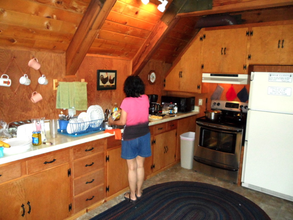 Luz Preparing Chicken Adobo