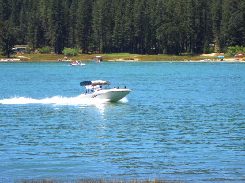 Boat on Bass Lake